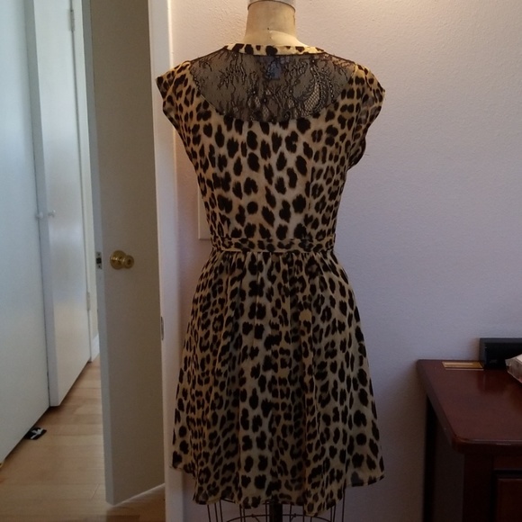 Forever 21 Dresses Nwot Forever 2 Leopard Print Chiffon Dress